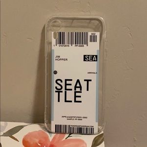 Seattle plane ticket case iPhone XR